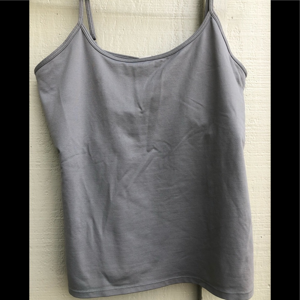 Grey tank top.